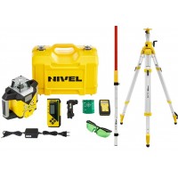 Rotacinis lazerinis nivelyras Nivel System NL720G Digital + stovas SJJ32+ matuoklė LS-24